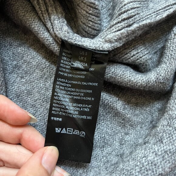 Anthropologie Rebekah Gray Pink Color Block Tunic Sweater Size Small - Picture 8 of 10